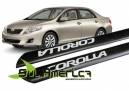 JOGO DE FRISO LATERAL TOYOTA COROLLA 09/12 4P. PTO C/ NOME GRAVADO