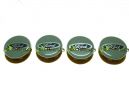 JOGO DE EMBLEMA DE RODA FORD EM AZUL 58mm - 4P&Ccedil;&acute;s + GARRAS DE FIXA&Ccedil;&Atilde;O