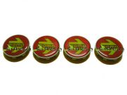 JOGO DE EMBLEMA DE RODA MOMO EM VERMELHO 58mm - 4P&Ccedil;&acute;s + GARRAS DE FIXA&Ccedil;&Atilde;O