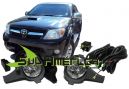 KIT FAROL AUXILIAR NEBLINA / MILHA TOYOTA HILUX 05/08 C/ BOTAO + LAMPADAS 8P&Ccedil;&acute;S