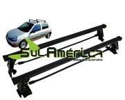 JOGO RACK DE TETO RENAULT CLIO 00/2010 4P A&Ccedil;O PRETO