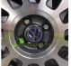 JOGO DE EMBLEMA DE RODA VW EM AZUL 51mm - 4P&Ccedil;&acute;s + GARRAS DE FIXA&Ccedil;&Atilde;O