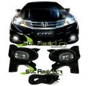 KIT FAROL AUXILIAR NEBLINA HONDA CITY 09/10 C/ BOT&Atilde;O + LAMPADAS (8P&Ccedil;&acute;S)