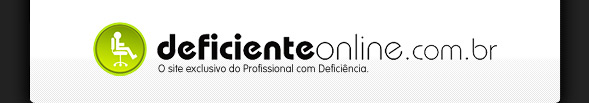 Logo DeficienteOnline.com.br. Descrição: símbolo - círculo na cor verde contendo um ícone na cor branca que sugere um profissional com deficiência sentado na sua cadeira de trabalho; texto - deficienteonline.com.br O site exclusivo do Profissional com Deficiência. Prezado Empregador de Pessoas com Deficiência (PCD) - está news foi desenvolvida nos padrões de Acessibilidade Web - libere as imagens para ver o conteudo extra.